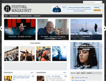 Tablet Screenshot of festivalmagasinet.com